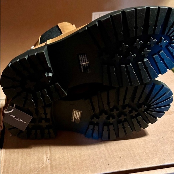 New Brown and Black Ankle Boots - Picture 3 of 7